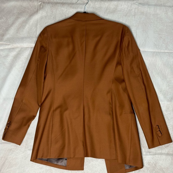 SuisStudio Womens Rust-Brown Single-Button Blazer - Picture 3 of 4